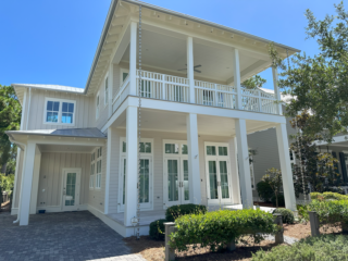 Watercolor Home with Columns